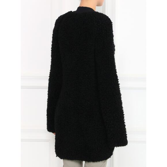 GIAMBATTISTA VALLI GIAMBA Long Sleeve Wool Cardigan Zip Jacket Sweater Black XXS - Picture 3 of 12